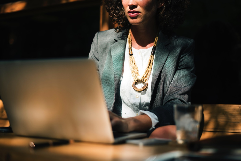 IMAGE: Sitting at desk